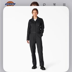 Dickies Women's Black Utility Coverall Jumpsuit